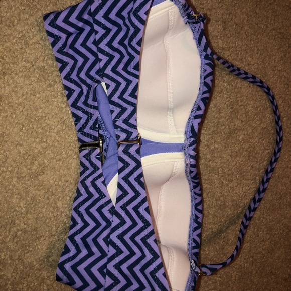 Purple Zig-Zag Bikini Top - Picture 4 of 5